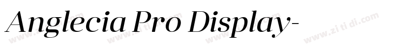 Anglecia Pro Display字体转换